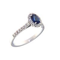 Anello Gazzola Donna Contorno in Oro bianco Zaffiro 0.64 Ct AC609Z6X4OV#LBBG - AC609Z6X4OV#LBBG